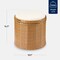 Best Choice Products Round Wicker Ottoman, Multipurpose Furniture w/ Removable Cushion, Steel Frame